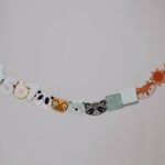 dekoracyjna girlanda z motywami zwierząt do sali dziecięcej